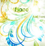 Floral Retro Background for Vintage Design N887