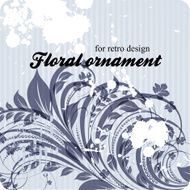 Floral Retro Background for Vintage Design N894