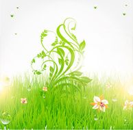 Floral Retro Background for Vintage Design N898