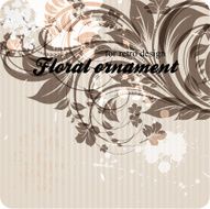 Floral Retro Background for Vintage Design N905