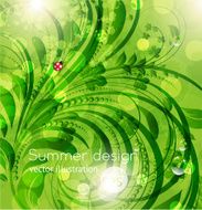 Floral Retro Background for Vintage Design N910