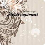 Floral Retro Background for Vintage Design N922
