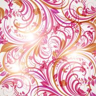 Floral Retro Background for Vintage Design N937