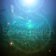 Floral Retro Background for Vintage Design N940