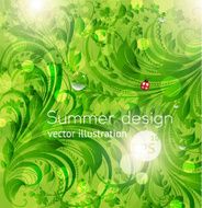 Floral Retro Background for Vintage Design N943