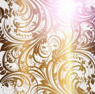 Floral Retro Background for Vintage Design N945
