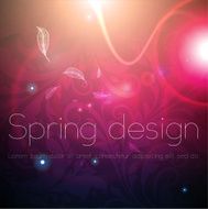 Floral Retro Background for Vintage Design N955