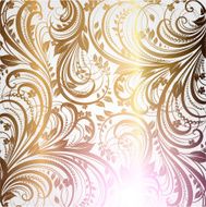 Floral Retro Background for Vintage Design N963