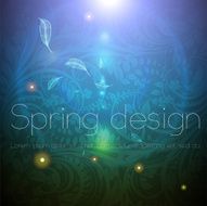 Floral Retro Background for Vintage Design N964