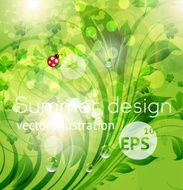 Floral Retro Background for Vintage Design N969