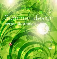 Floral Retro Background for Vintage Design N971