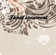 Floral Retro Background for Vintage Design N974