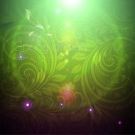 Floral Retro Background for Vintage Design N977