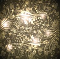 Floral Retro Background for Vintage Design N999