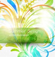 Floral Retro Background for Vintage Design N1000