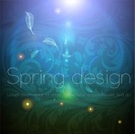 Floral Retro Background for Vintage Design N1008