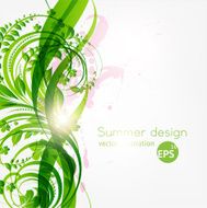 Floral Retro Background for Vintage Design N1009