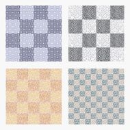 Geometrical pattern seamless background for floor tiles
