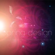 Floral Retro Background for Vintage Design N1018
