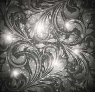 Floral Retro Background for Vintage Design N1030