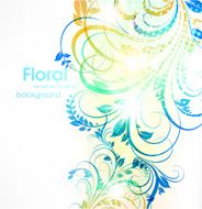 Floral Retro Background for Vintage Design N1033