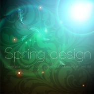 Floral Retro Background for Vintage Design N1034