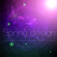 Floral Retro Background for Vintage Design N1035
