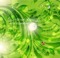 Floral Retro Background for Vintage Design N1049