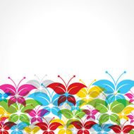 Colorful butterfly background N4