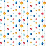 abstract hanging jewels striped seamless pattern background
