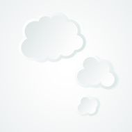 Paper clouds background N2