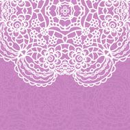 Vintage lace invitation card N43