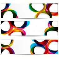 Abstract banner with forms of empty frames N4