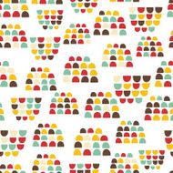 Seamless abstract texture with funny elements