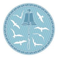 bell and seagulls