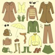 Clothes styles set