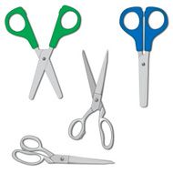 Scissors set vector illustration