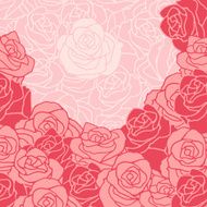 Seamless pattern with flowers roses N2