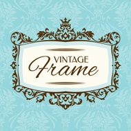 Vintage Floral Frame N12