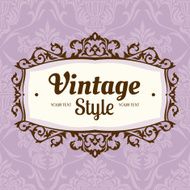 Vintage Floral Frame N13