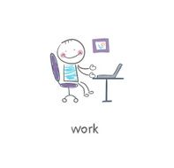 Office worker Illustration