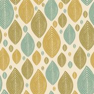 Decorative abstract vintage leaves seamless pattern