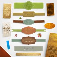 Vintage Label Icon Set