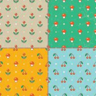 Set of seamless baby patterns Vector EPS10 N2