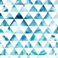 Vector watercolor triangles pattern