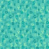 Blue seamless typographic pattern