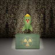 Army background with nuclear weapon