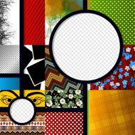Scrapbook design graphic