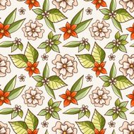 Seamless Floral Pattern N801