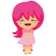 Sweet kawaii laughing girl N2